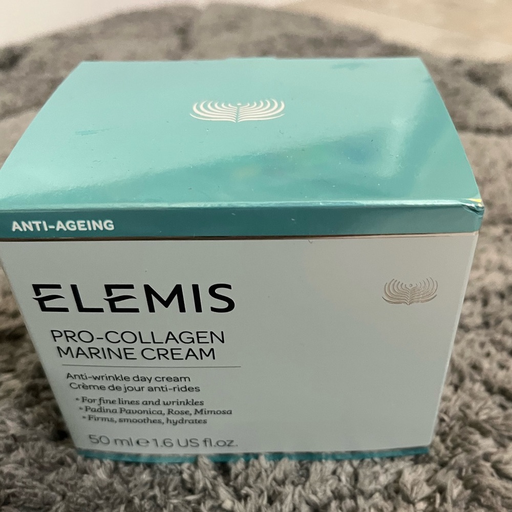 ELEMIS pro collagen face moisturizer. Best product around for fine lines.